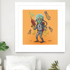 Alien by Matias Molusko on GIANT ART - orange digital drawing