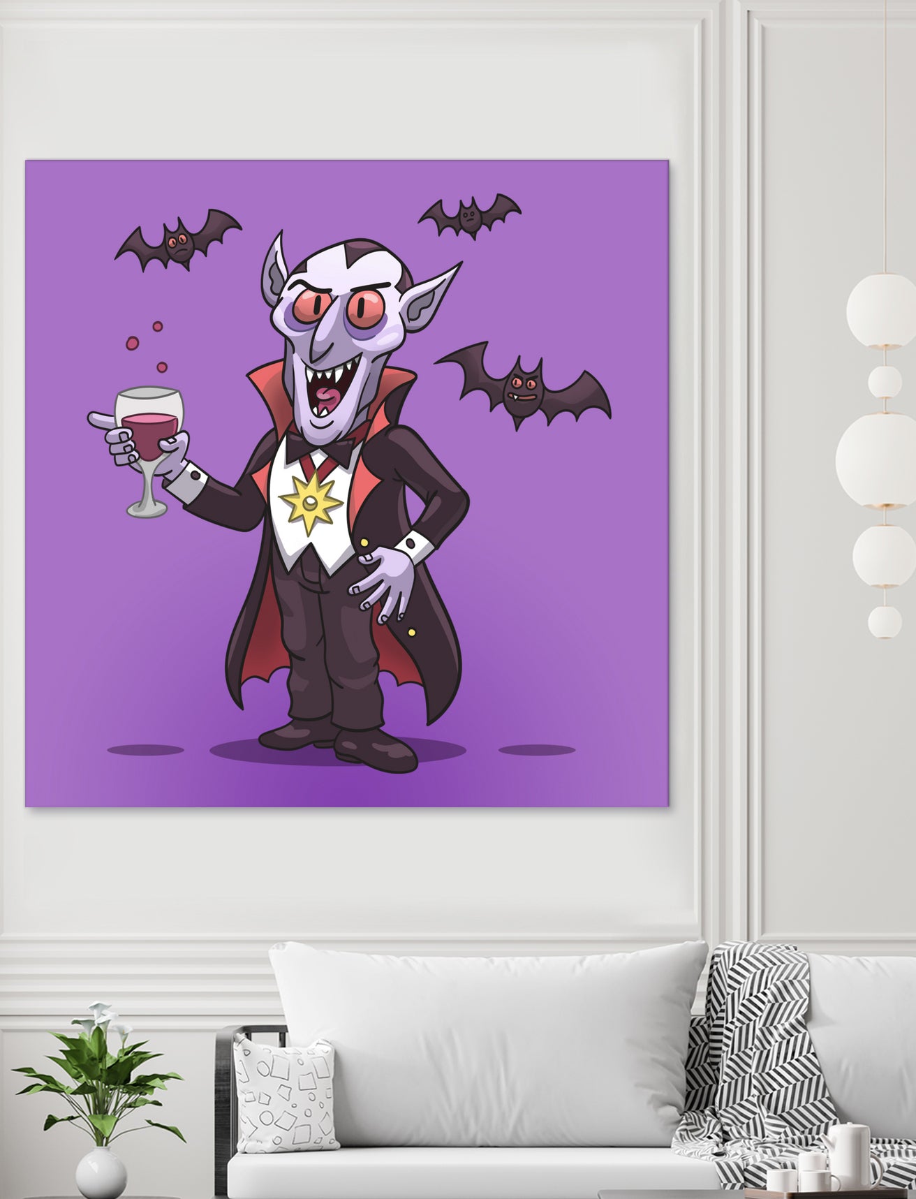 Vampire by Matias Molusko on GIANT ART - fuchsia digital drawing