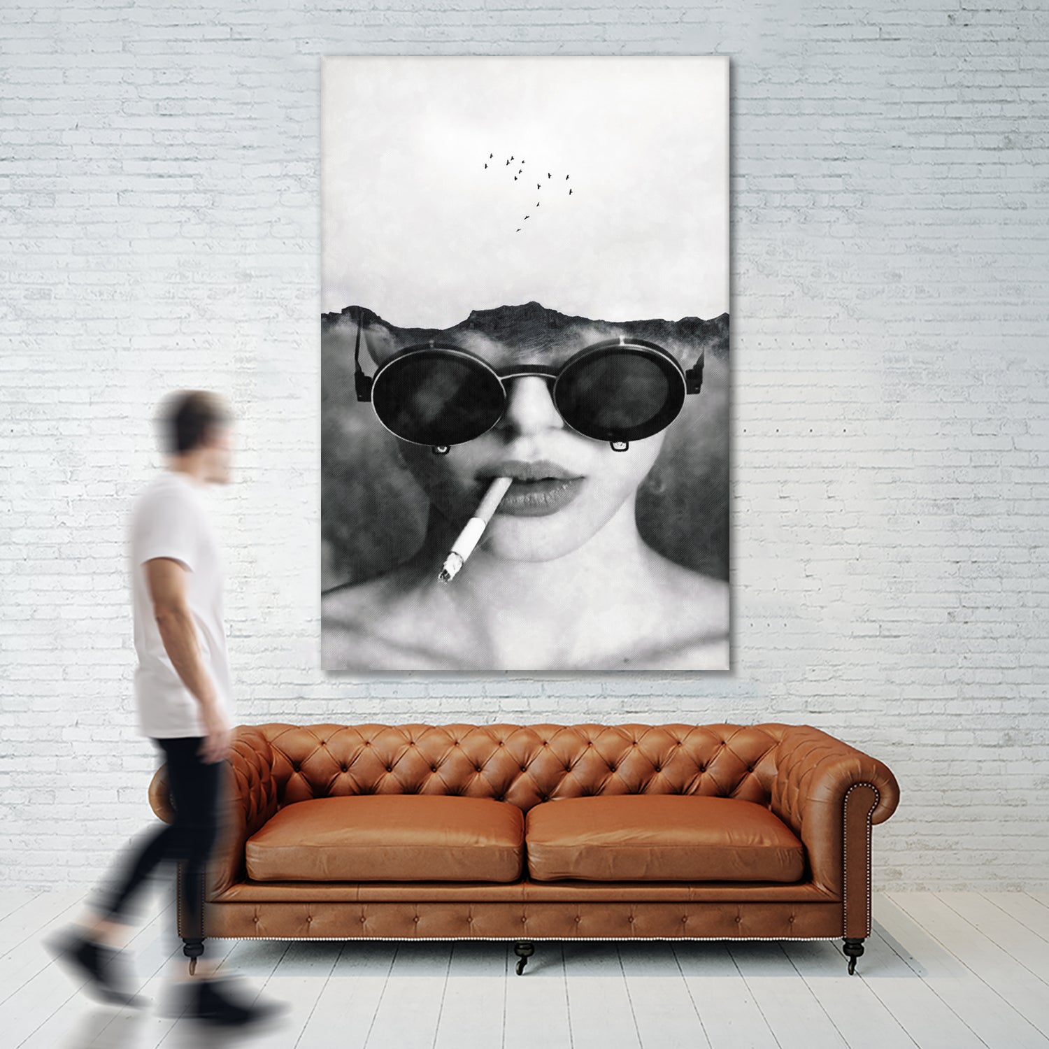 Dreams and cigarettes by Menelaos Trompoukis on GIANT ART - gray digital painting