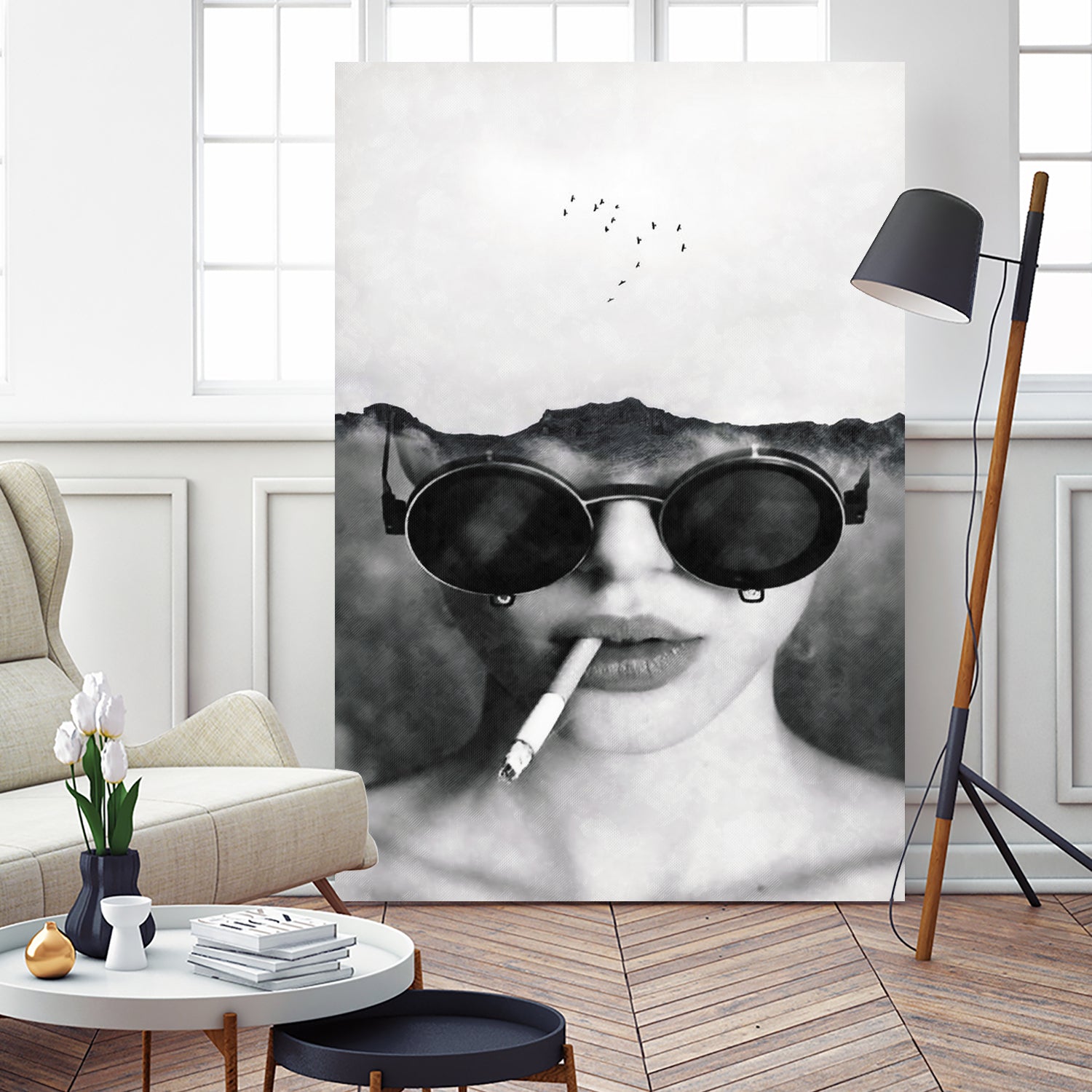 Dreams and cigarettes by Menelaos Trompoukis on GIANT ART - gray digital painting