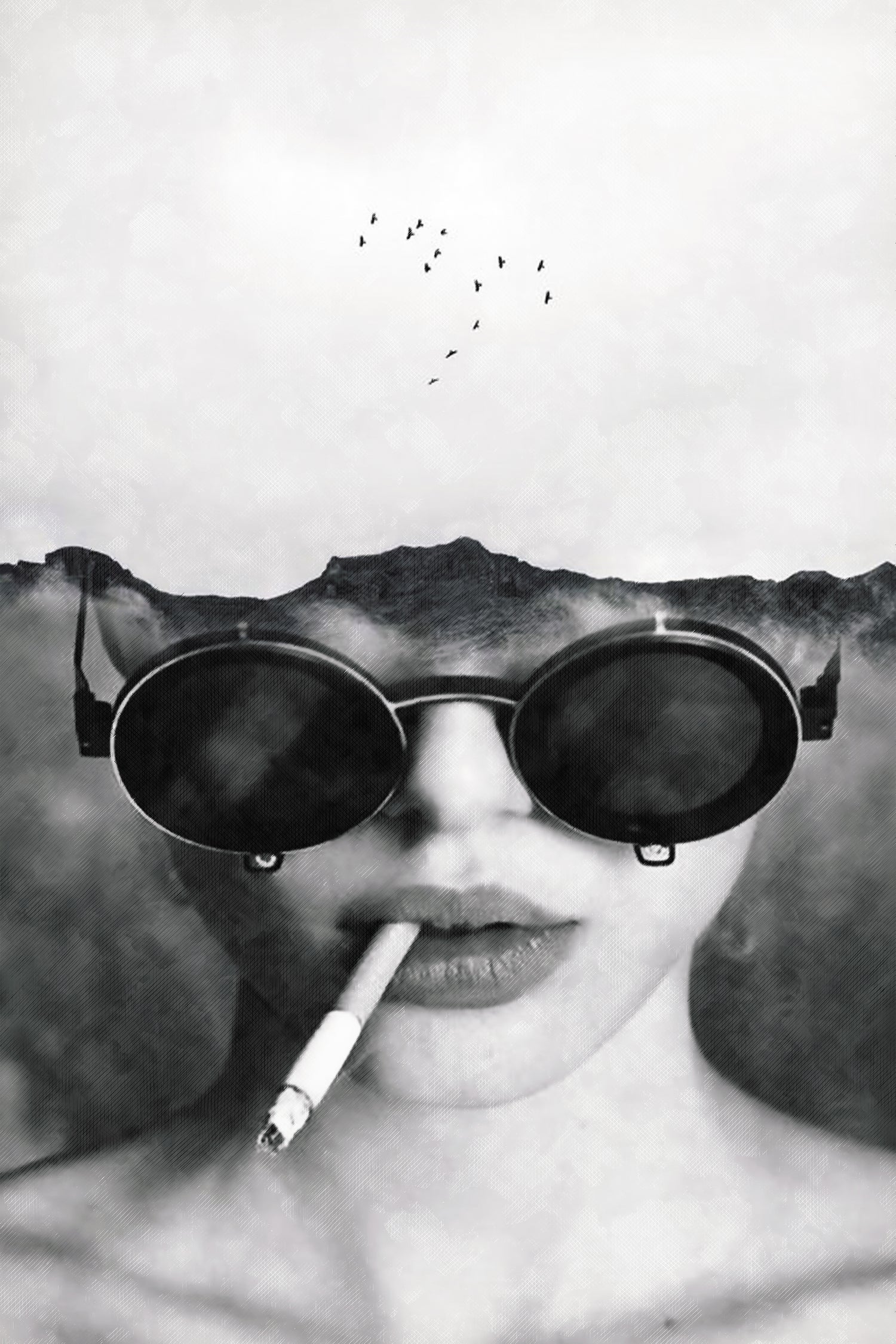 Dreams and cigarettes by Menelaos Trompoukis on GIANT ART - gray digital painting