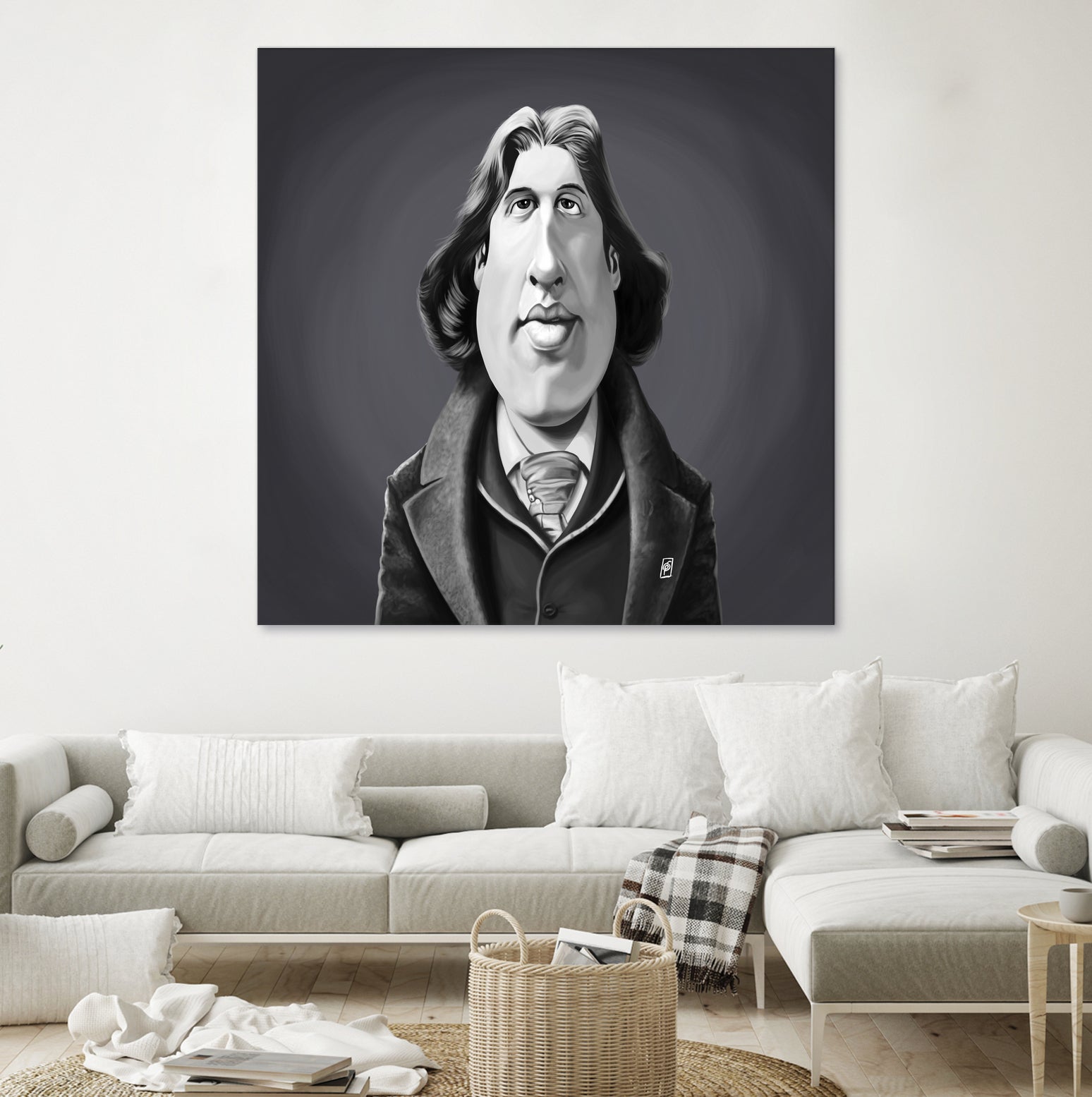 Oscar Wilde by Rob Snow on GIANT ART - gray digital painting