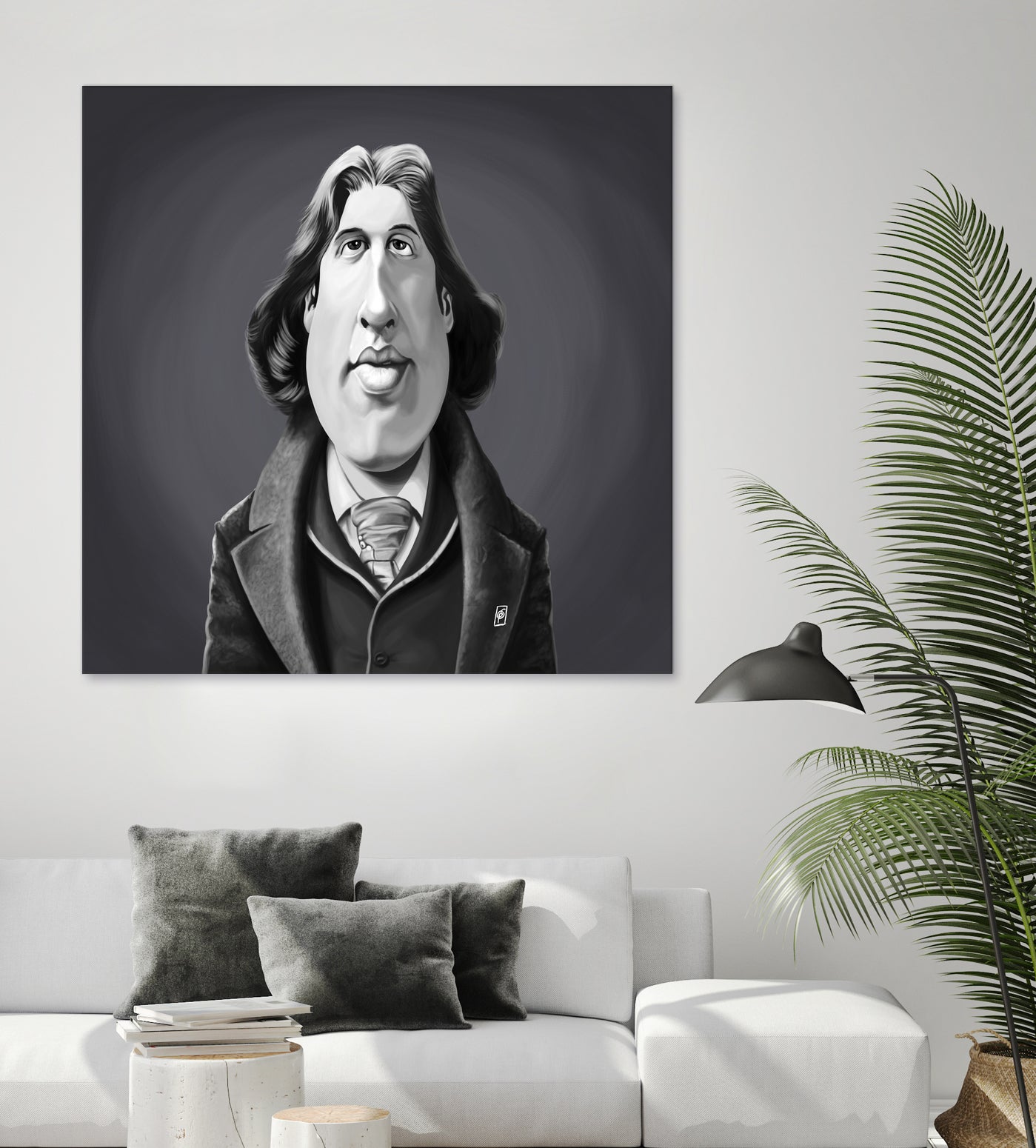 Oscar Wilde by Rob Snow on GIANT ART - gray digital painting