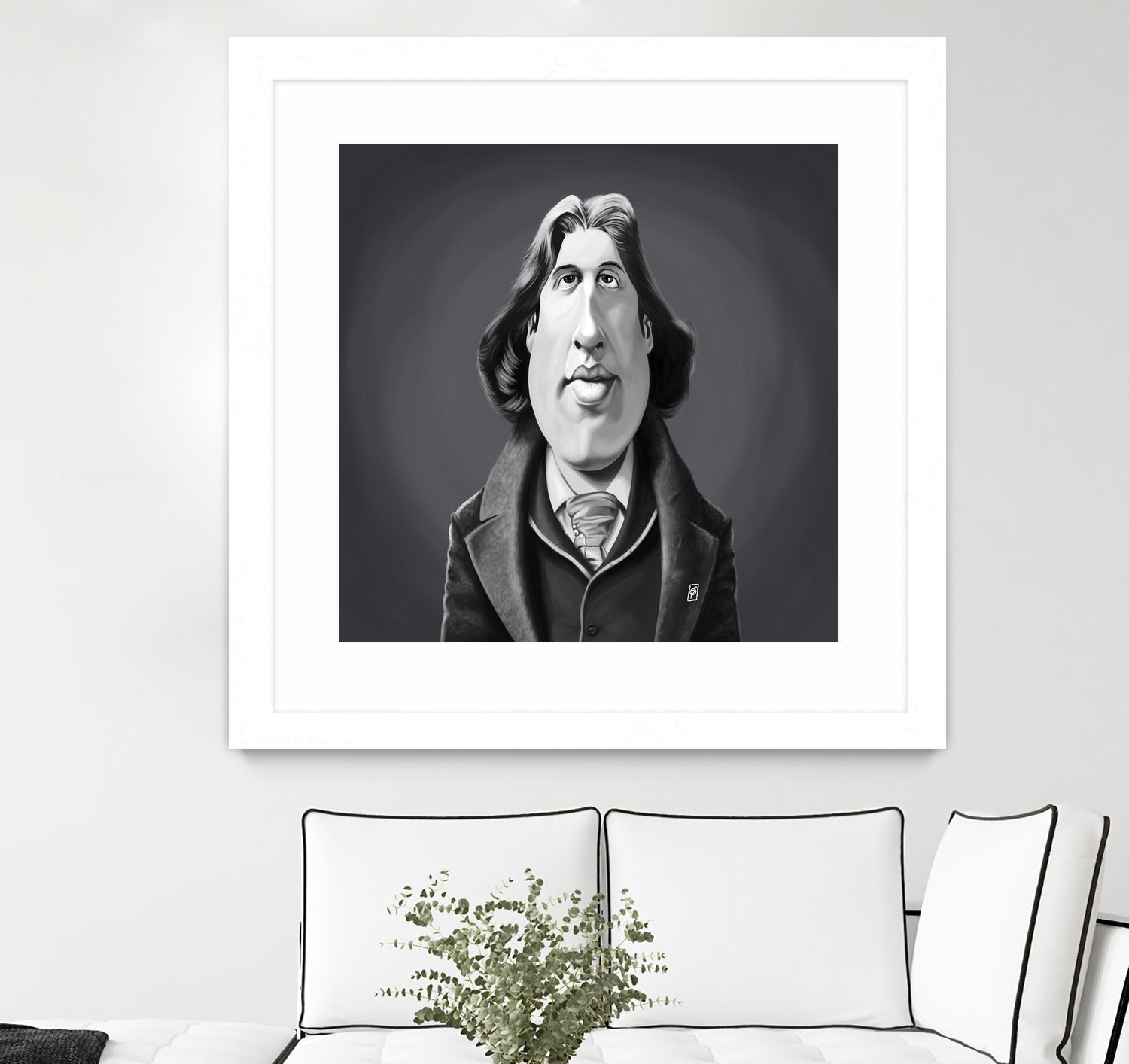 Oscar Wilde by Rob Snow on GIANT ART - gray digital painting