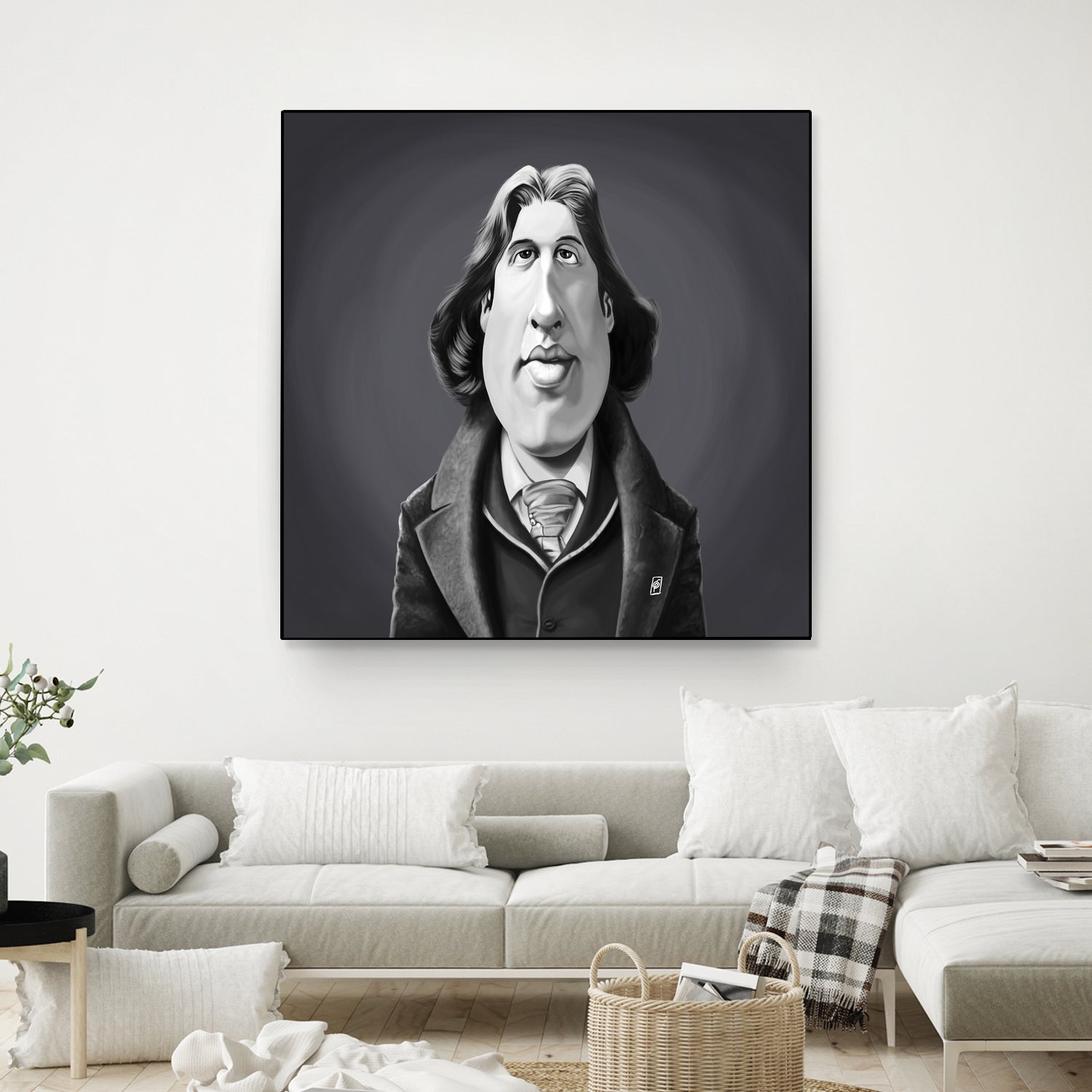 Oscar Wilde by Rob Snow on GIANT ART - gray digital painting