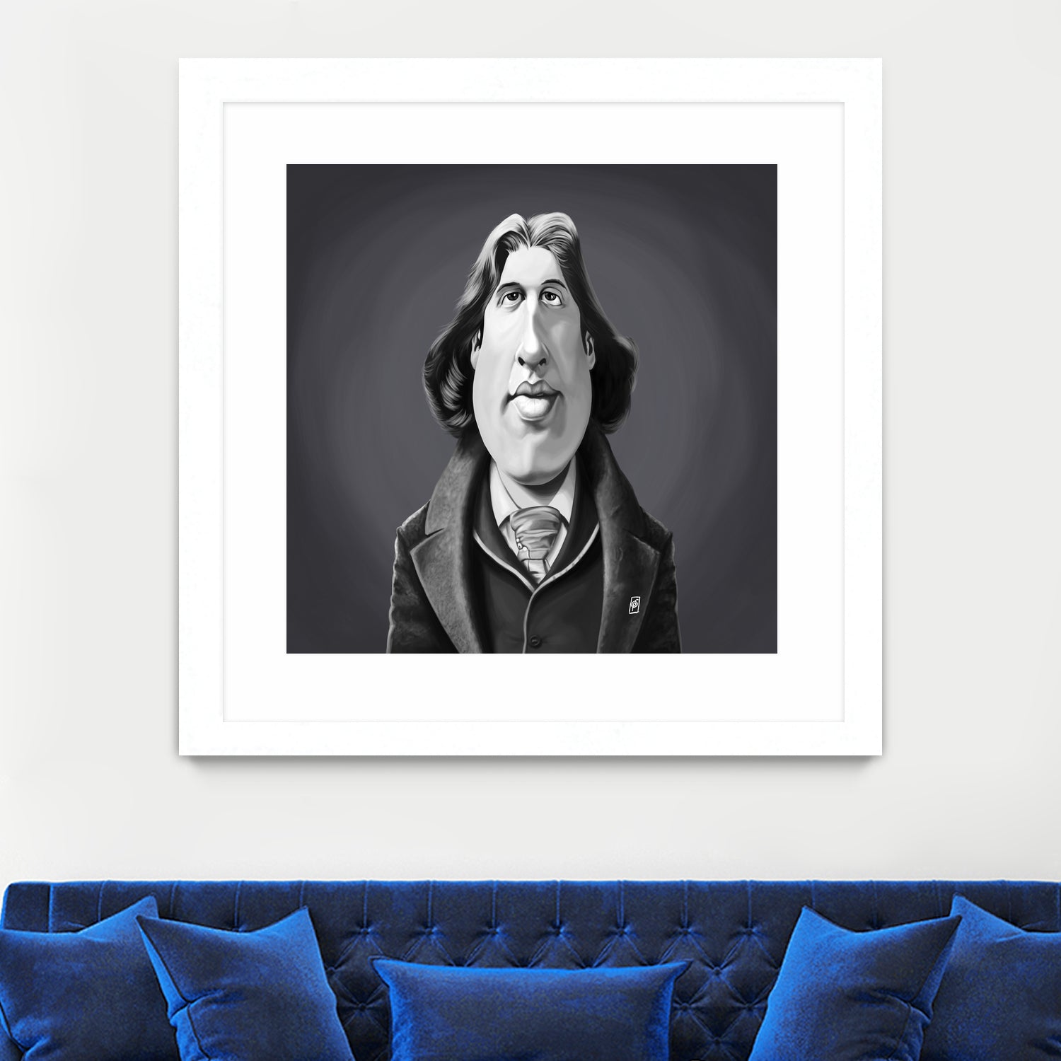 Oscar Wilde by Rob Snow on GIANT ART - gray digital painting