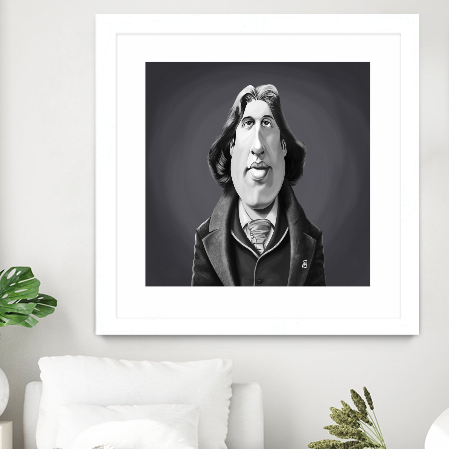 Oscar Wilde by Rob Snow on GIANT ART - gray digital painting