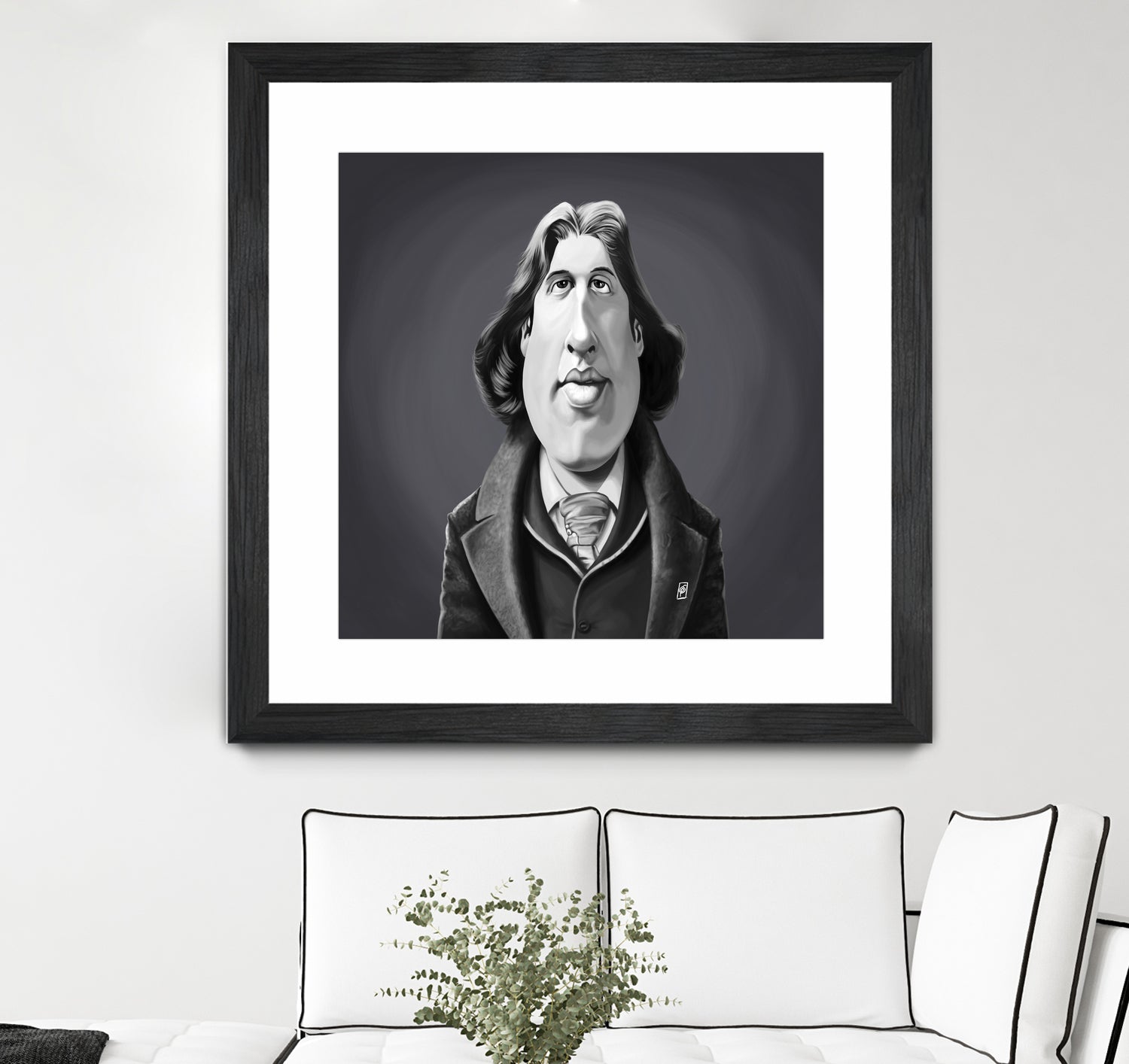 Oscar Wilde by Rob Snow on GIANT ART - gray digital painting