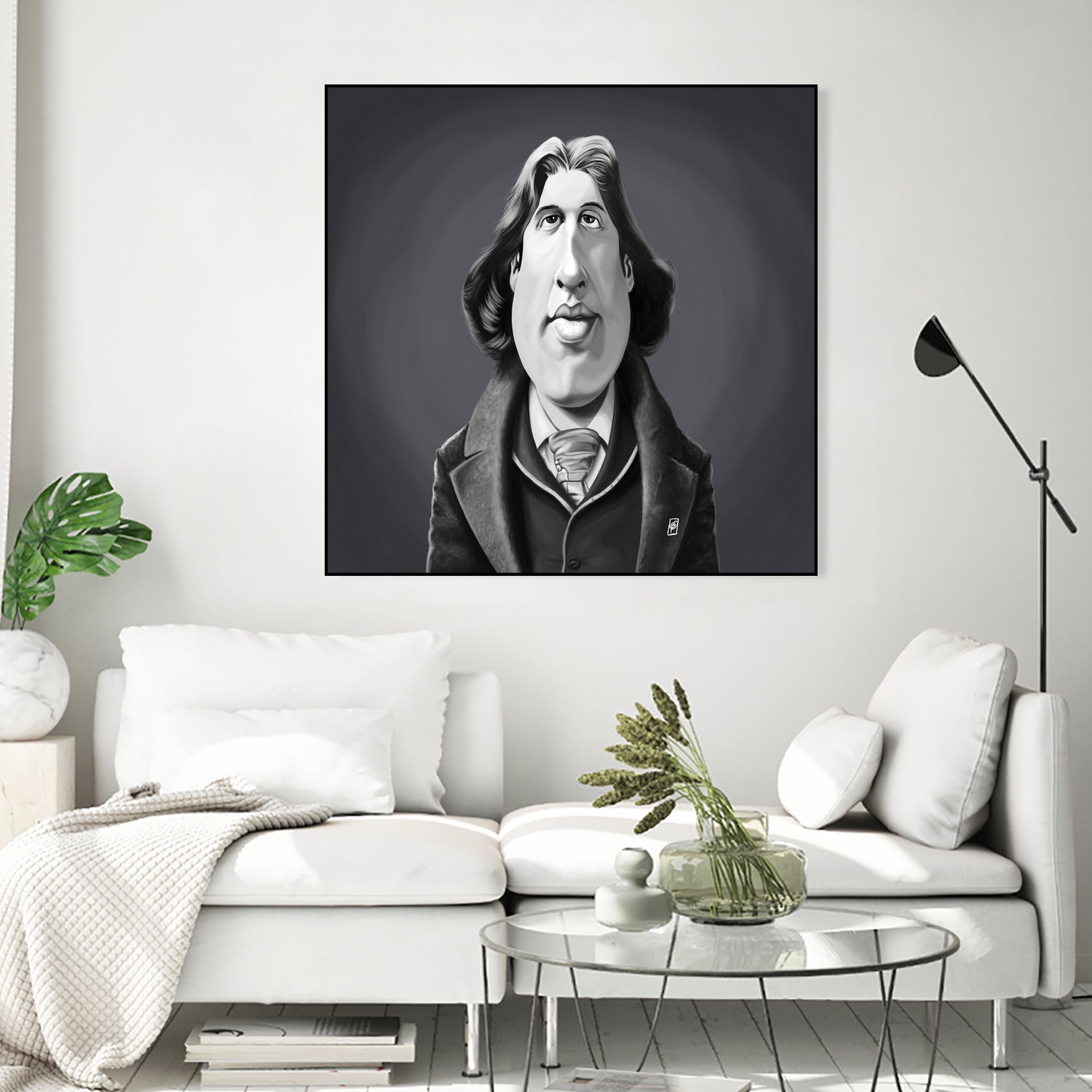 Oscar Wilde by Rob Snow on GIANT ART - gray digital painting