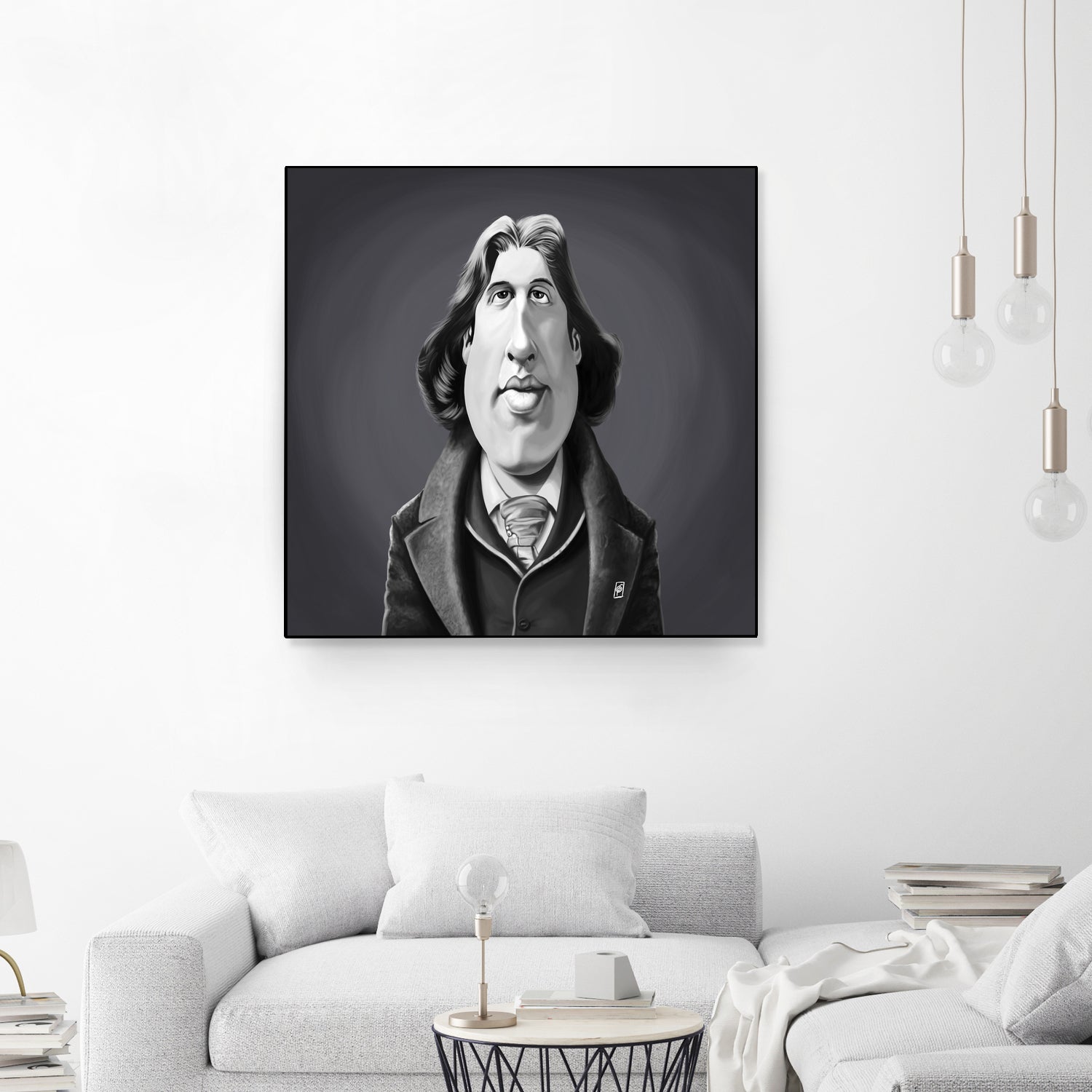 Oscar Wilde by Rob Snow on GIANT ART - gray digital painting