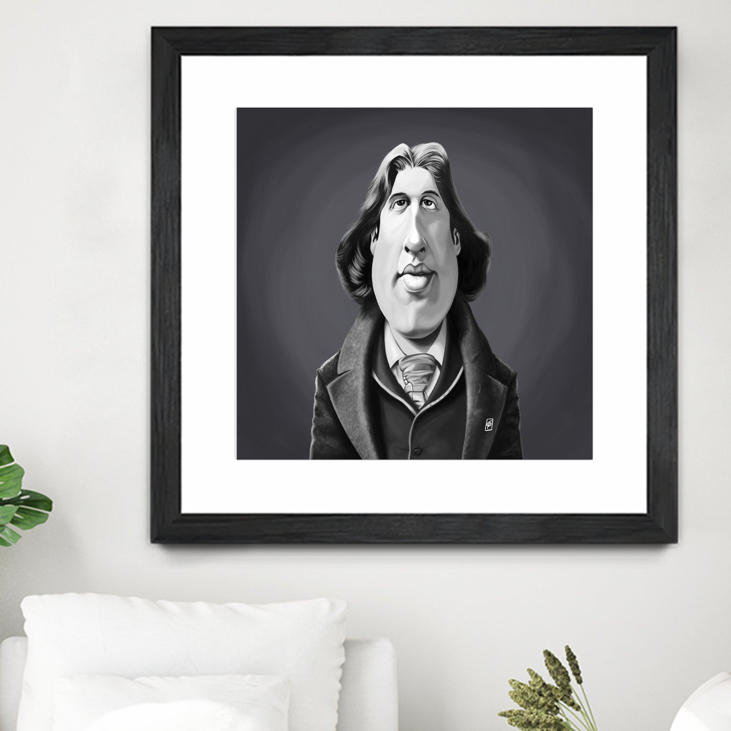 Oscar Wilde by Rob Snow on GIANT ART - gray digital painting