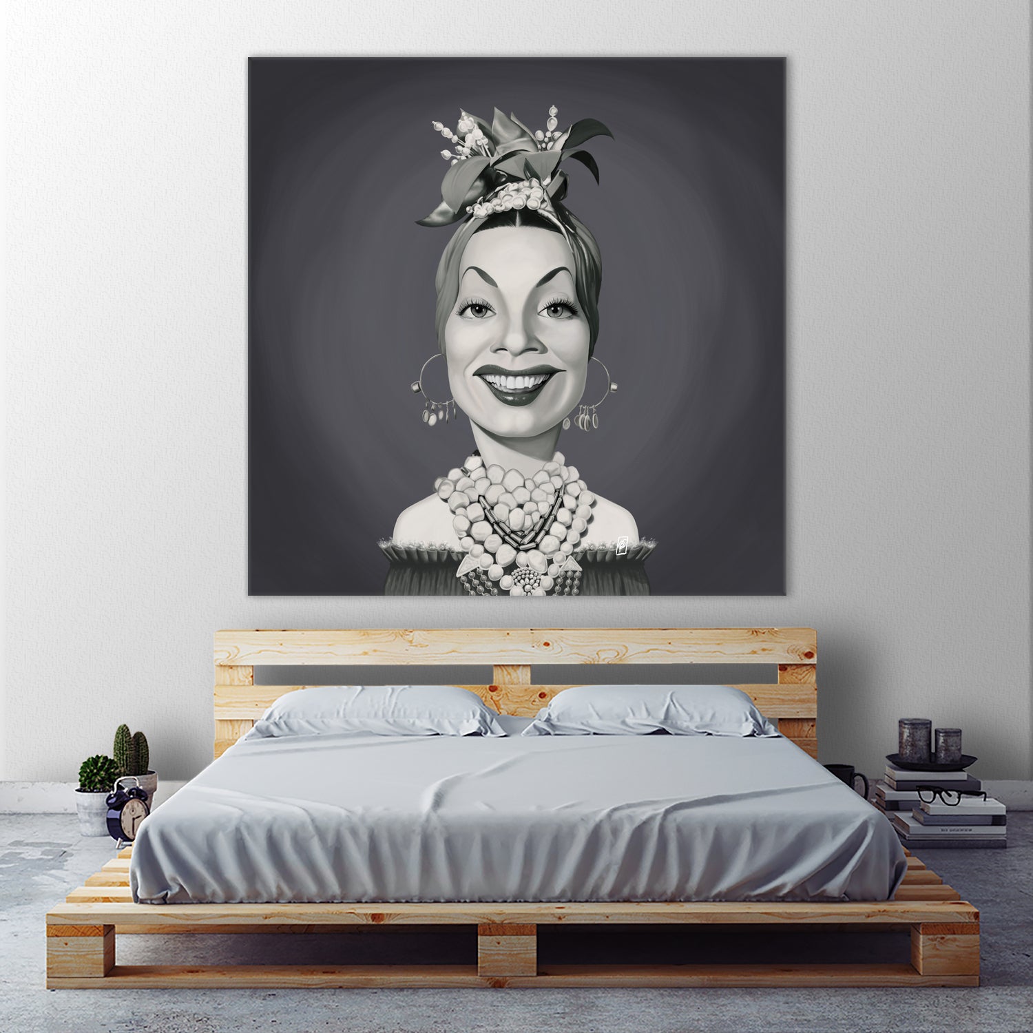 Carmen Miranda by Rob Snow on GIANT ART - gray digital painting