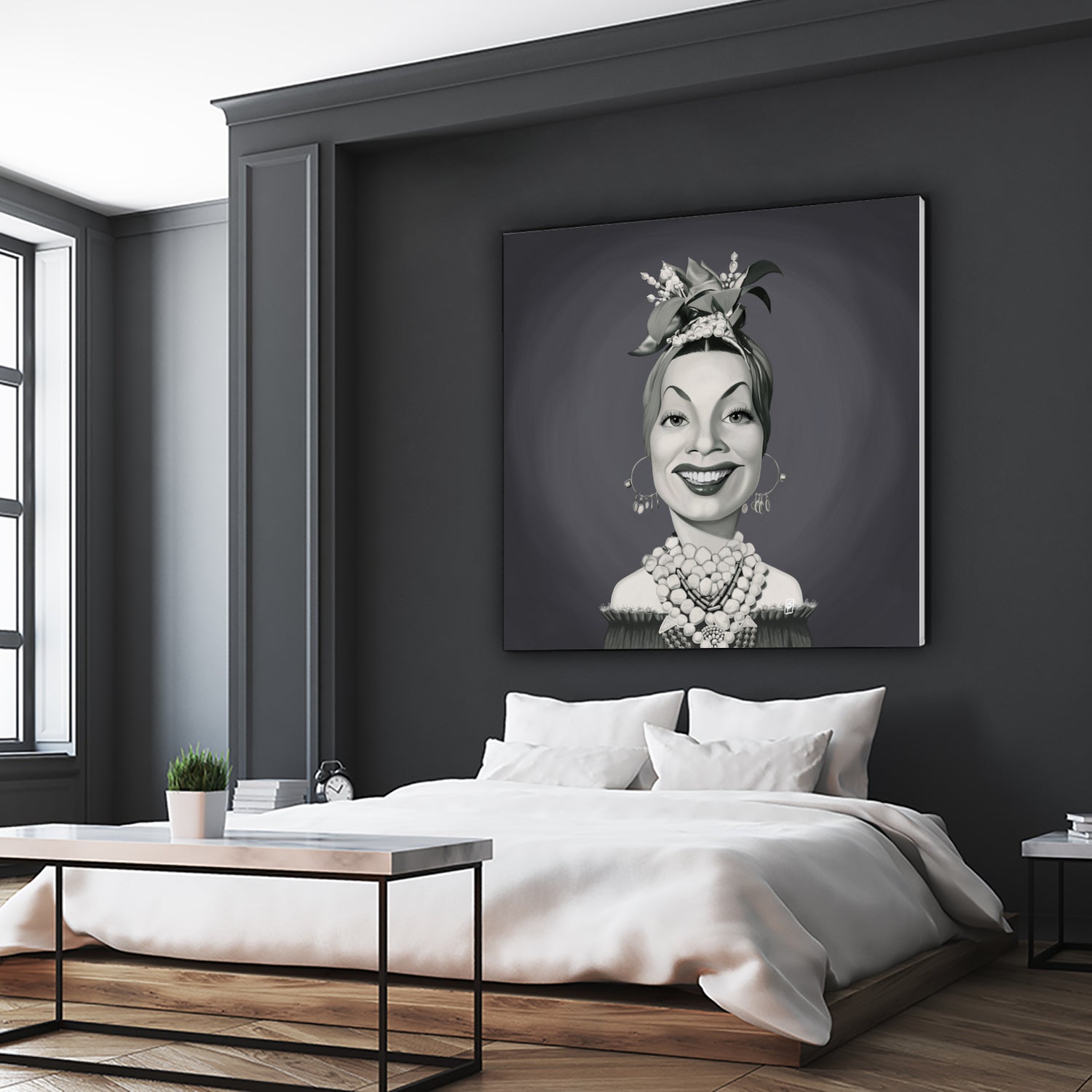 Carmen Miranda by Rob Snow on GIANT ART - gray digital painting