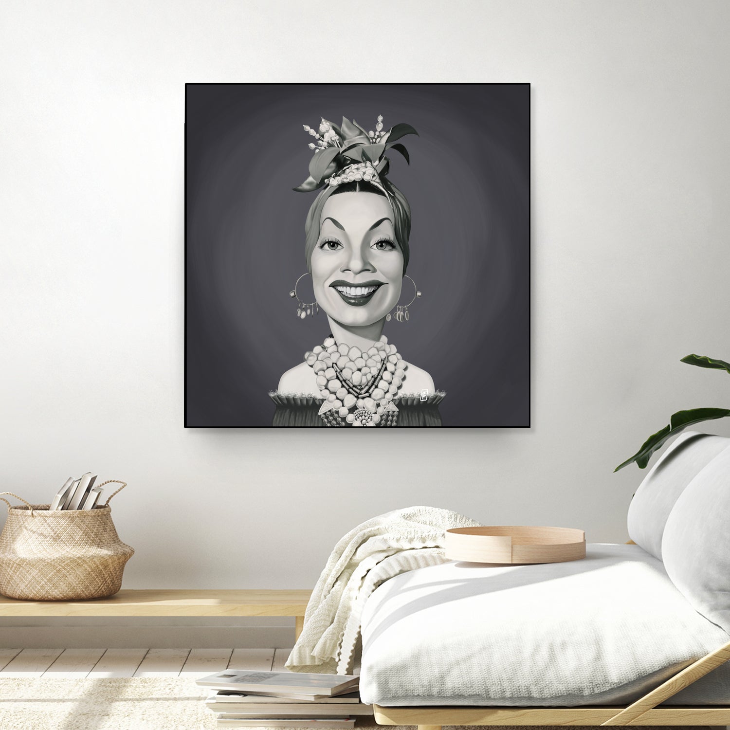 Carmen Miranda by Rob Snow on GIANT ART - gray digital painting