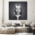 Katharine Hepburn by Rob Snow on GIANT ART - gray digital painting