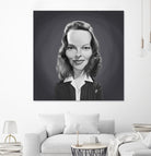 Katharine Hepburn by Rob Snow on GIANT ART - gray digital painting