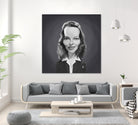 Katharine Hepburn by Rob Snow on GIANT ART - gray digital painting