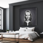 Katharine Hepburn by Rob Snow on GIANT ART - gray digital painting