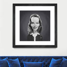 Katharine Hepburn by Rob Snow on GIANT ART - gray digital painting