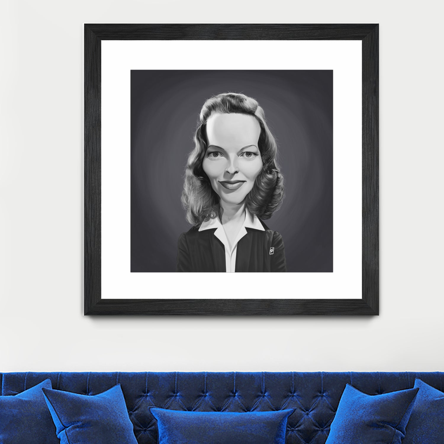 Katharine Hepburn by Rob Snow on GIANT ART - gray digital painting