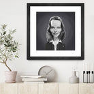 Katharine Hepburn by Rob Snow on GIANT ART - gray digital painting