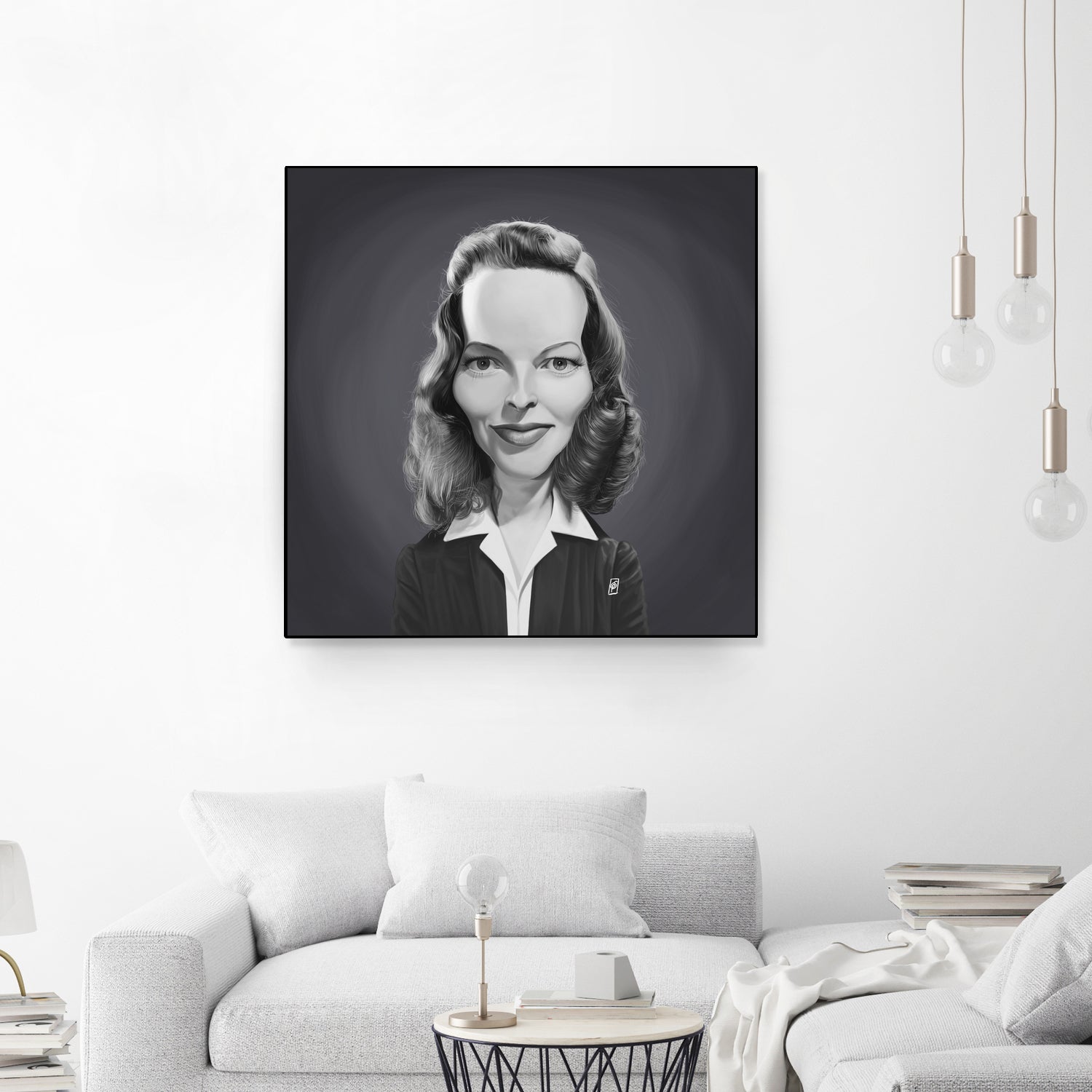 Katharine Hepburn by Rob Snow on GIANT ART - gray digital painting