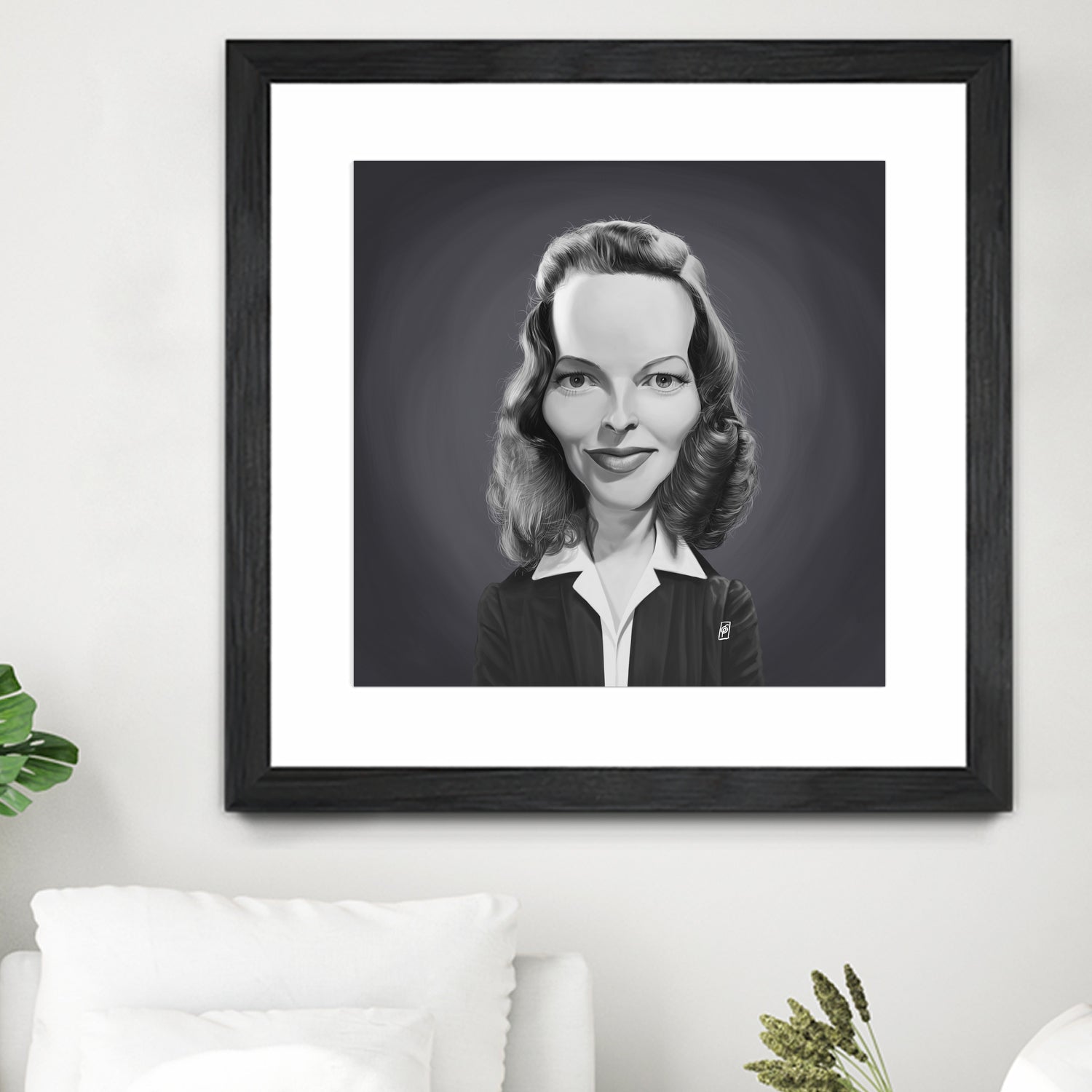 Katharine Hepburn by Rob Snow on GIANT ART - gray digital painting