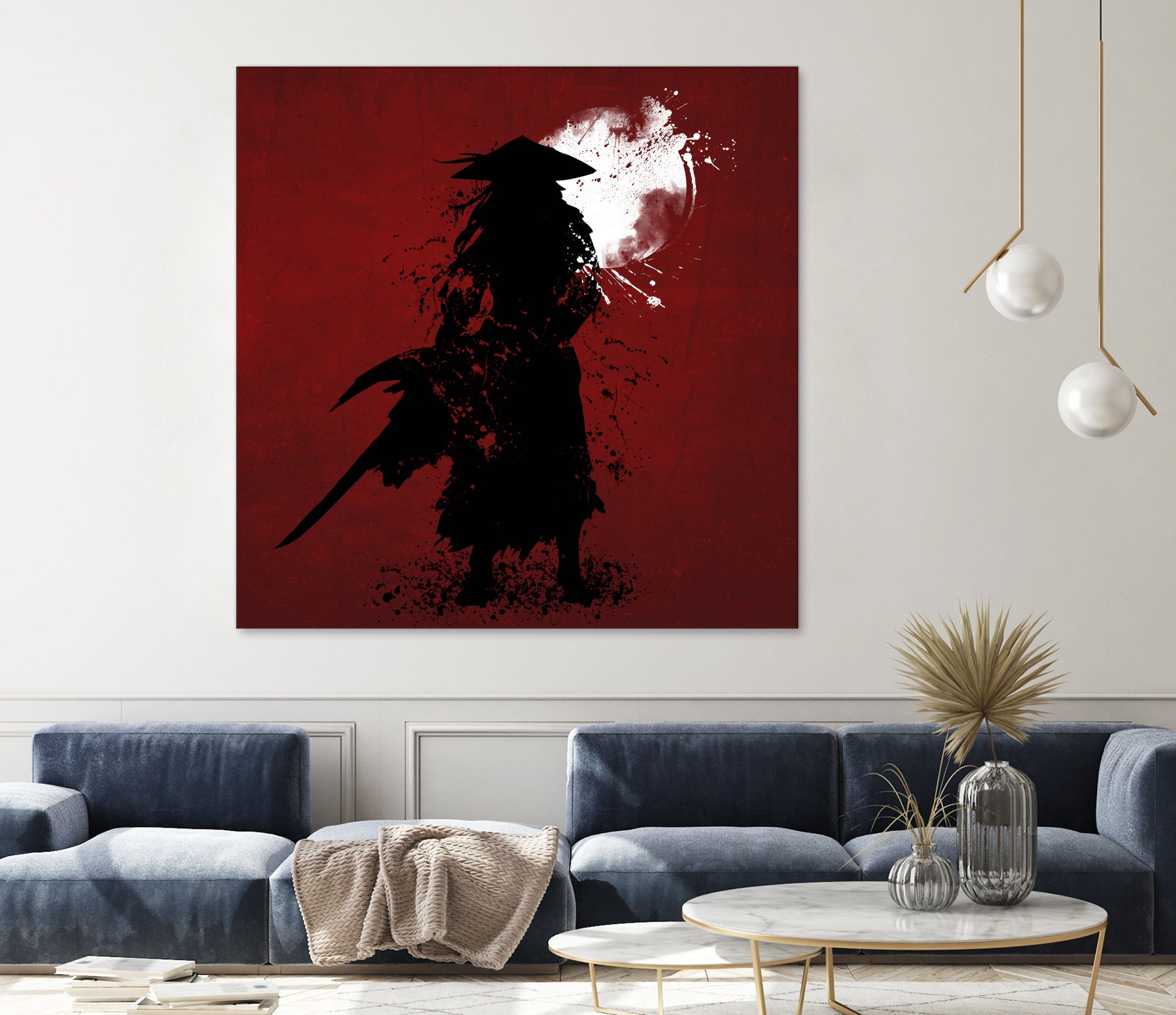 Samurai by Ilya Danilov on GIANT ART - red digital painting