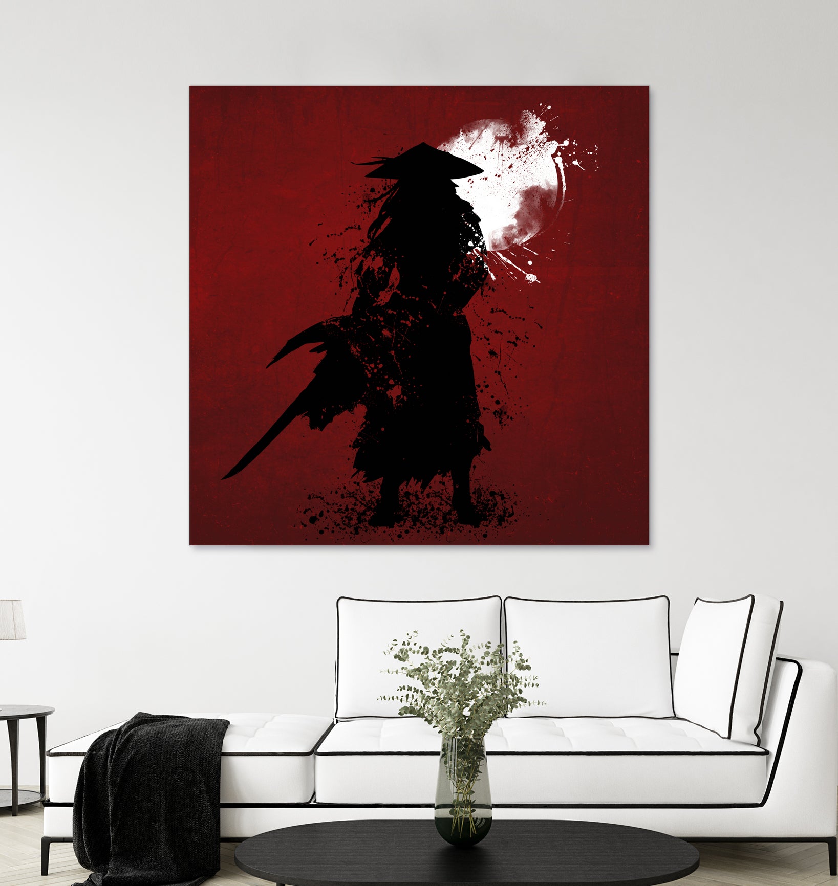 Samurai by Ilya Danilov on GIANT ART - red digital painting