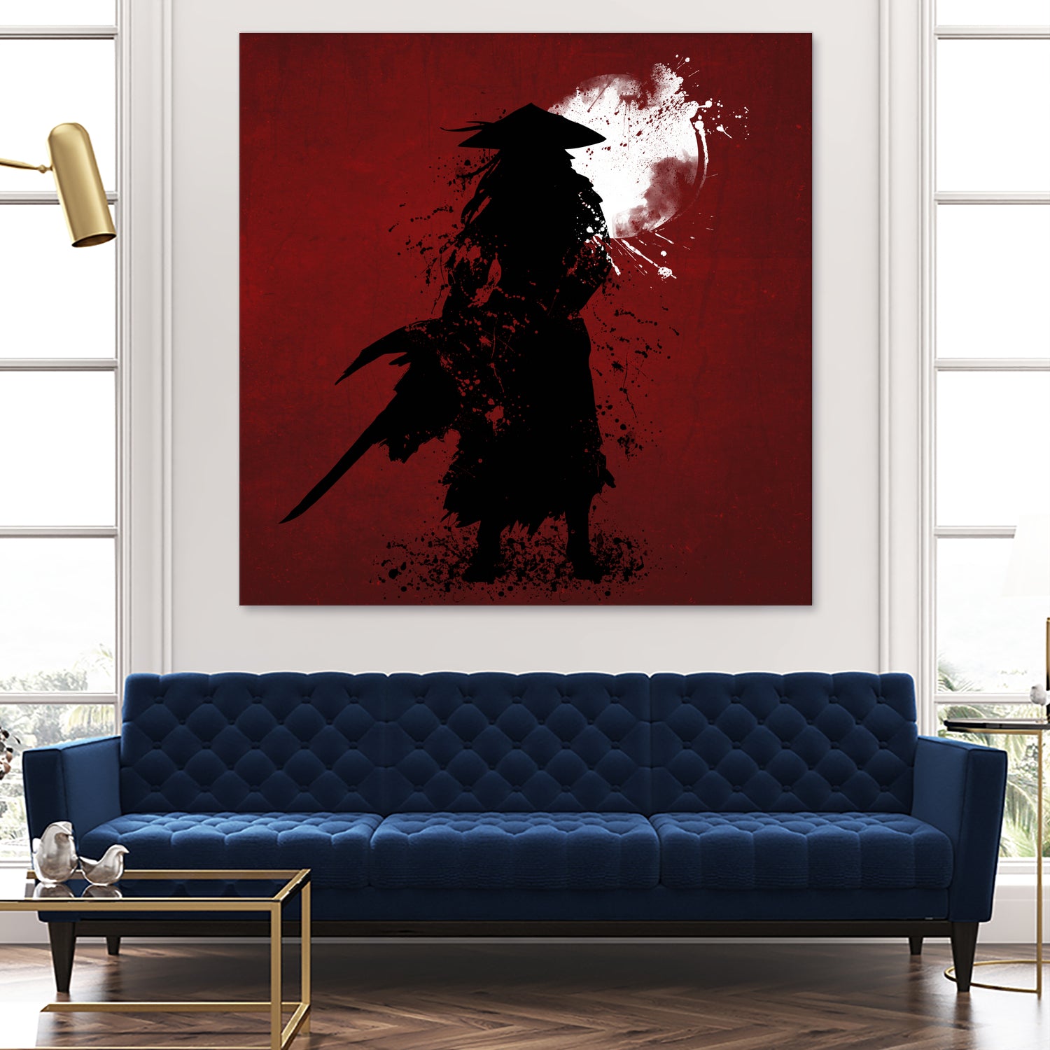 Samurai by Ilya Danilov on GIANT ART - red digital painting