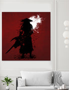 Samurai by Ilya Danilov on GIANT ART - red digital painting