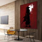 Samurai by Ilya Danilov on GIANT ART - red digital painting