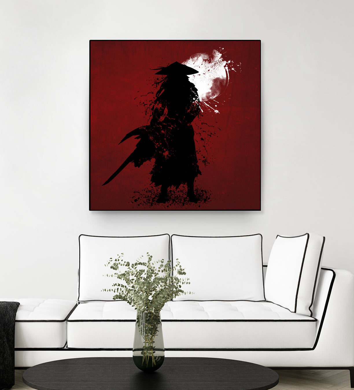 Samurai by Ilya Danilov on GIANT ART - red digital painting