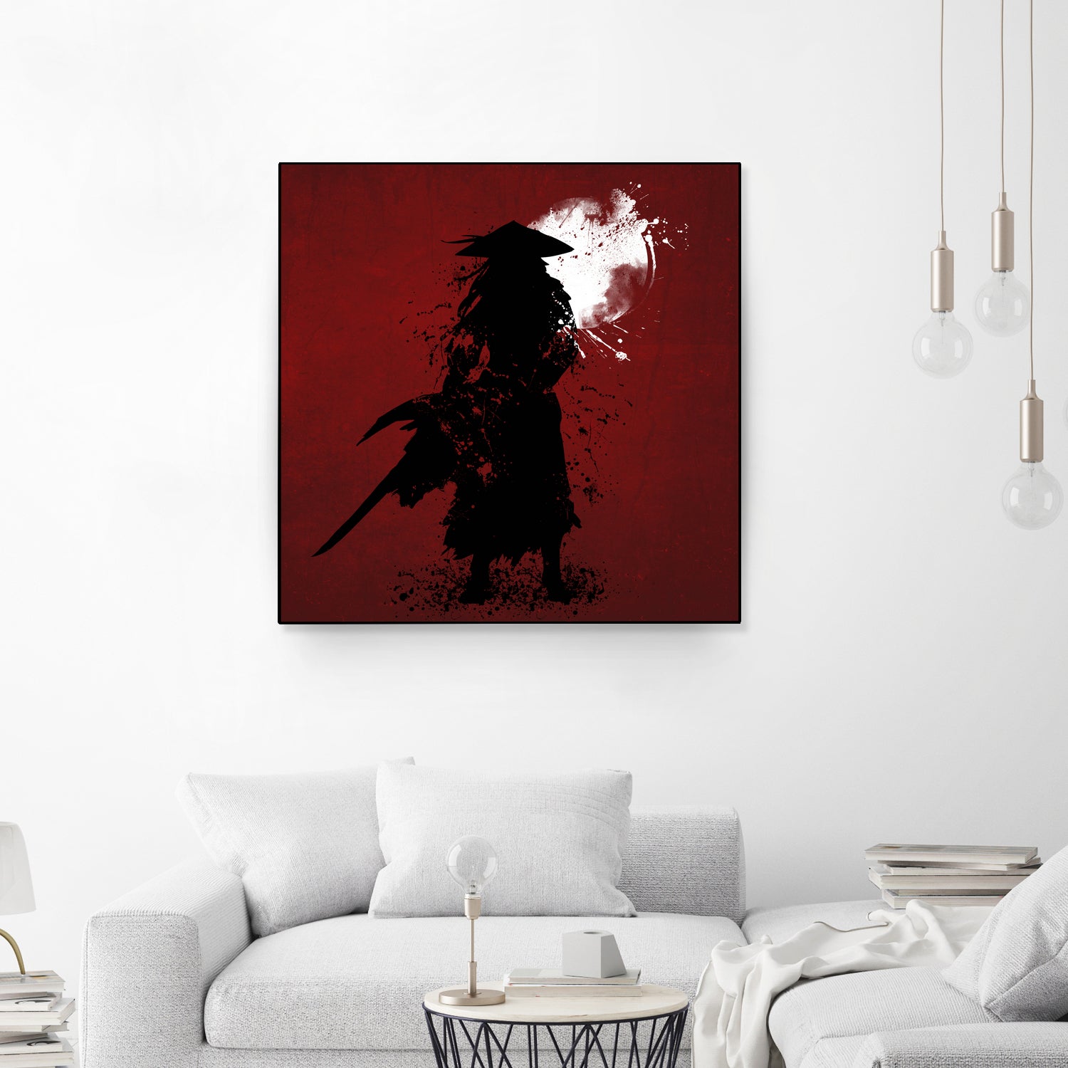 Samurai by Ilya Danilov on GIANT ART - red digital painting