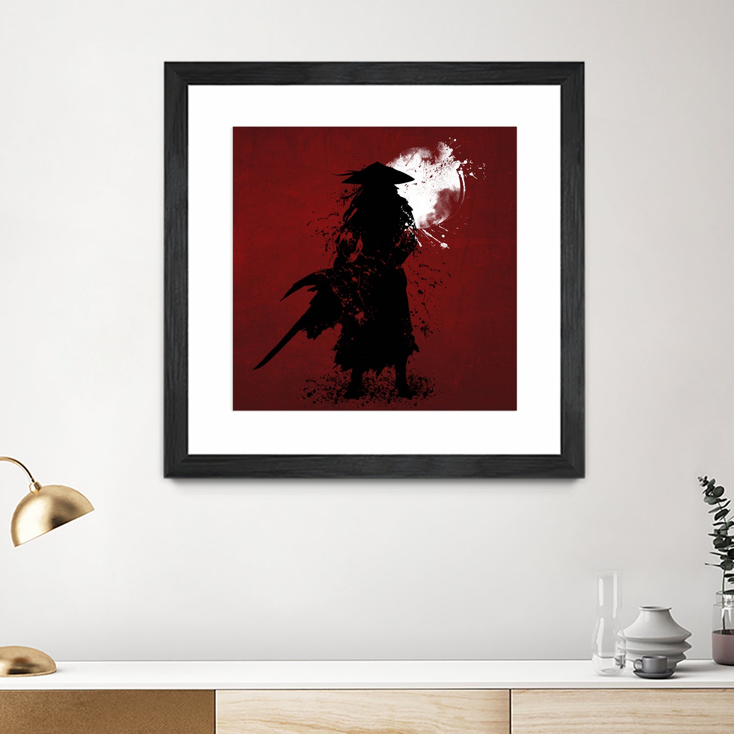 Samurai by Ilya Danilov on GIANT ART - red digital painting