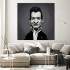 Johnny Cash by Rob Snow on GIANT ART - gray digital painting