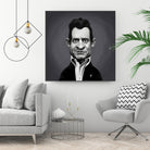 Johnny Cash by Rob Snow on GIANT ART - gray digital painting