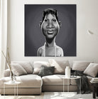 Aretha Franklin by Rob Snow on GIANT ART - gray digital painting