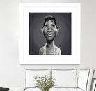 Aretha Franklin by Rob Snow on GIANT ART - gray digital painting