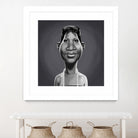 Aretha Franklin by Rob Snow on GIANT ART - gray digital painting