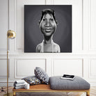 Aretha Franklin by Rob Snow on GIANT ART - gray digital painting