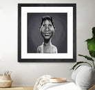 Aretha Franklin by Rob Snow on GIANT ART - gray digital painting