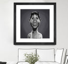 Aretha Franklin by Rob Snow on GIANT ART - gray digital painting