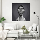 Aretha Franklin by Rob Snow on GIANT ART - gray digital painting