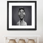 Aretha Franklin by Rob Snow on GIANT ART - gray digital painting