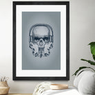 SKULL-LINE MUSIC by IllustRed Créative Studio on GIANT ART - black digital drawing