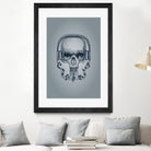 SKULL-LINE MUSIC by IllustRed Créative Studio on GIANT ART - black digital drawing