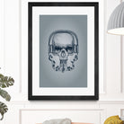 SKULL-LINE MUSIC by IllustRed Créative Studio on GIANT ART - black digital drawing