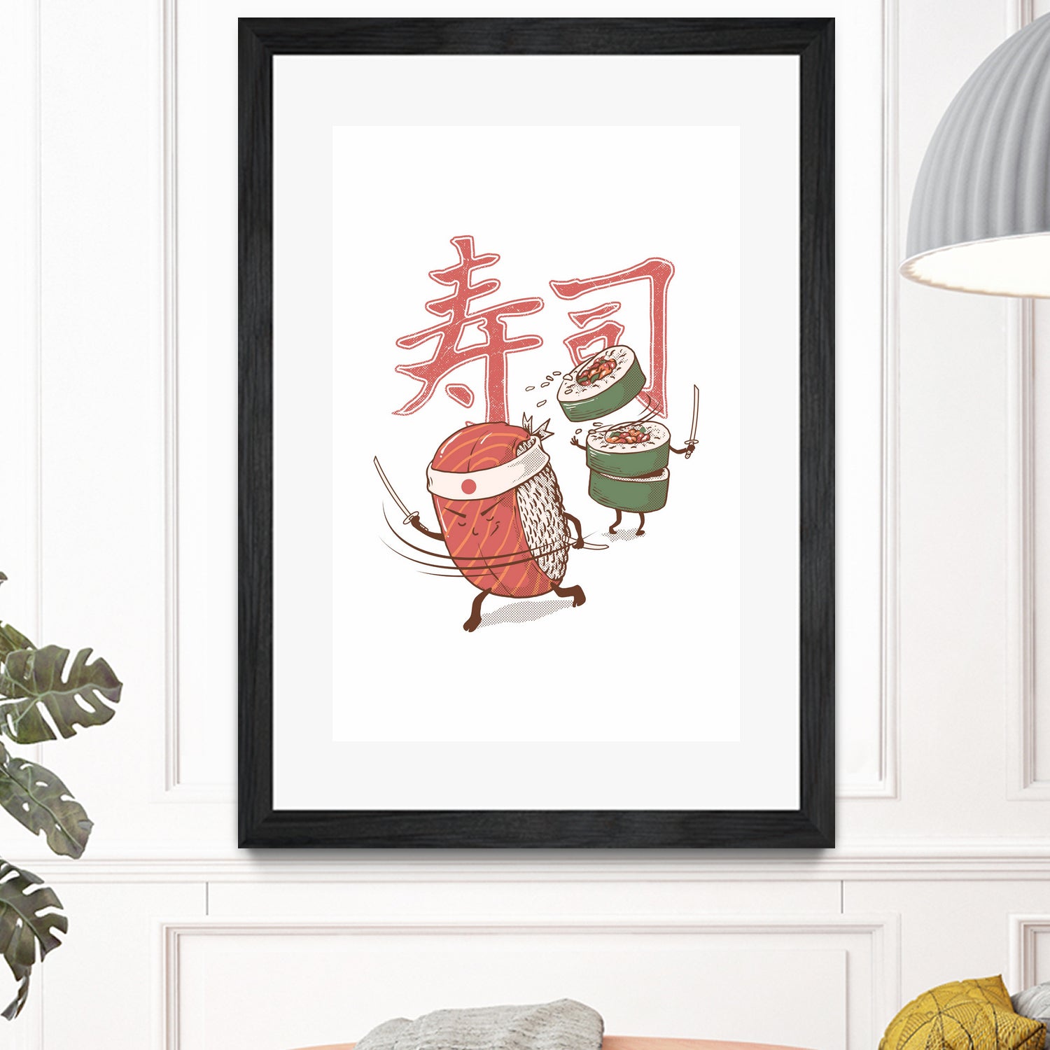 Sushi Warrior by Afif Quilimo on GIANT ART - white digital drawing