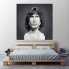 Jim Morrison by Rob Snow on GIANT ART - gray digital painting